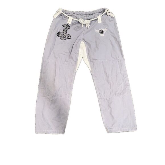 Raven Fightwear Men's Thor Nordic Uniform Premium BJJ Gi Grey A3t1 Top A2t1 Bott - Picture 3 of 14